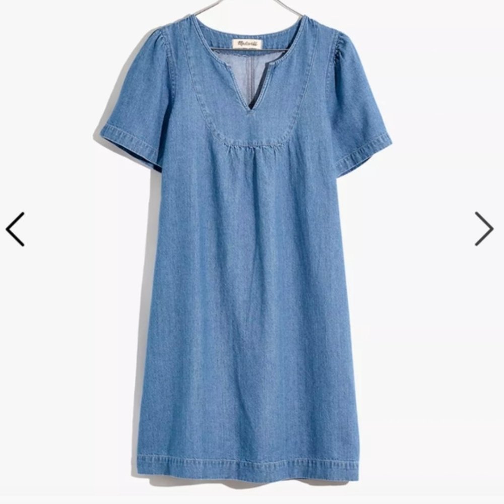 Madewell Denim Popover Swing Dress 2X